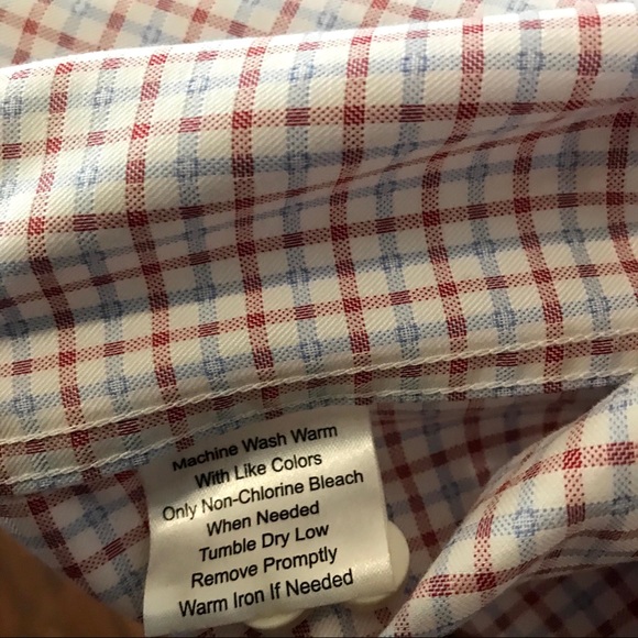 Egara Non Iron Button Down square plaid - Picture 7 of 7